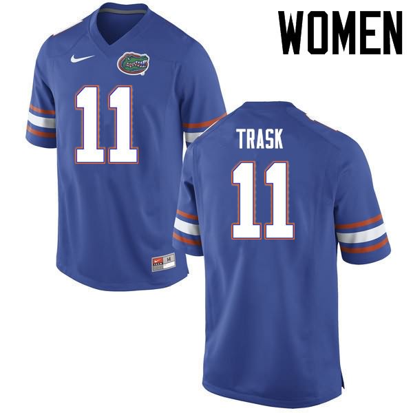 Women's NCAA Florida Gators Kyle Trask #11 Stitched Authentic Nike Blue College Football Jersey NLL4065JG